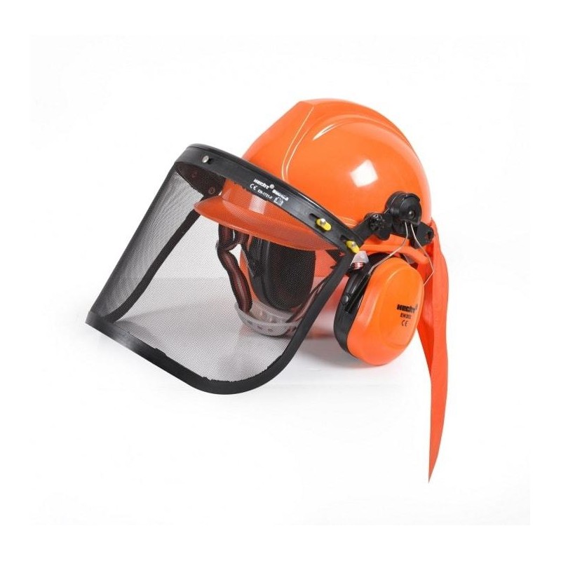Ochranná helma so slúchadlami a štítom CE - HECHT 900100